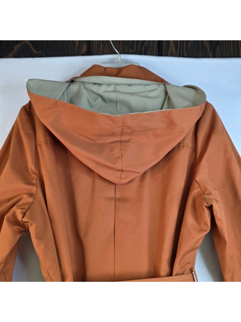 Vintage 70s Sharpee Trench Coat 18 Orange Deadstock Hooded Outdoor Streetwear — image 8 of 8